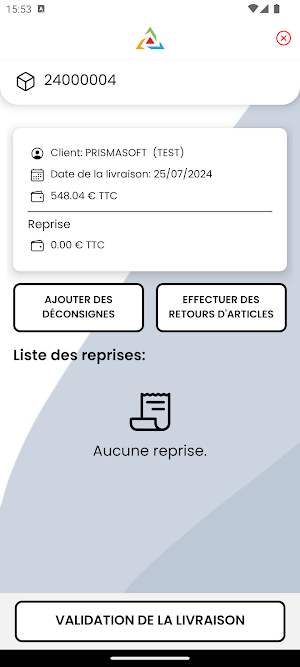 PrismaLivraison Screenshot 3