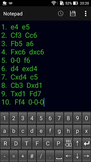 Clavier d'échecs Screenshot 1