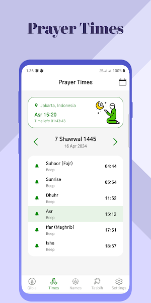 Qibla Finder - Prayer Time Screenshot 2