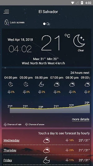 weather forecast Screenshot 1