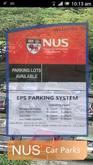 NUS Carparks Screenshot 0