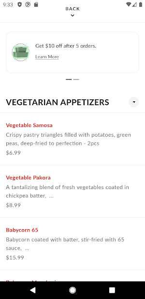 BAHAR Indian Restaurant Screenshot 2