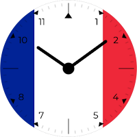 France Analog Watch Face