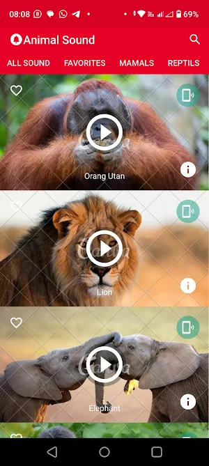 Animal Ringtones Offline Screenshot 2