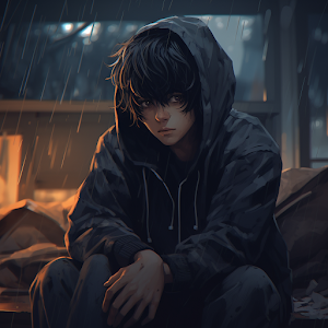 Sad Anime Boy Wallpaper Screenshot 0