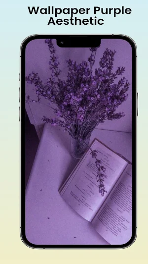 Wallpaper Purple Aesthetic Screenshot 1