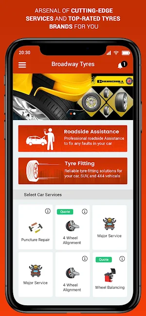 Broadway Tyres & Servicing LTD Screenshot 0
