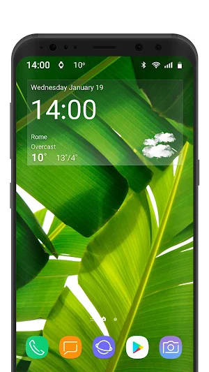 Digital clock weather theme 1 Screenshot 3