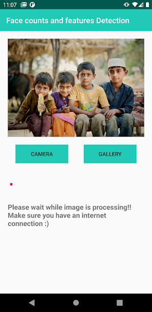 Face count Features Detection Screenshot 1