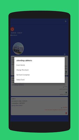 UDOM student Diary Recorder Screenshot 2