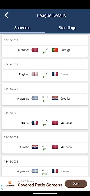 Football live scores Screenshot 0