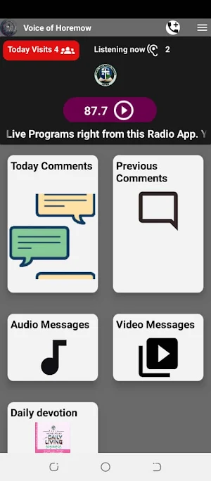 voice of horemow 87.7 Screenshot 1