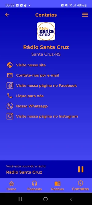 Rádio Santa Cruz Screenshot 1