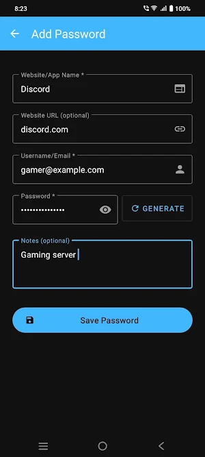 SecureVault - Password Manager Screenshot 1