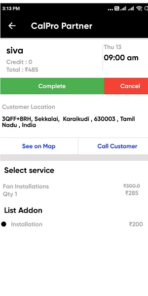 CalPro Service Partner Screenshot 3