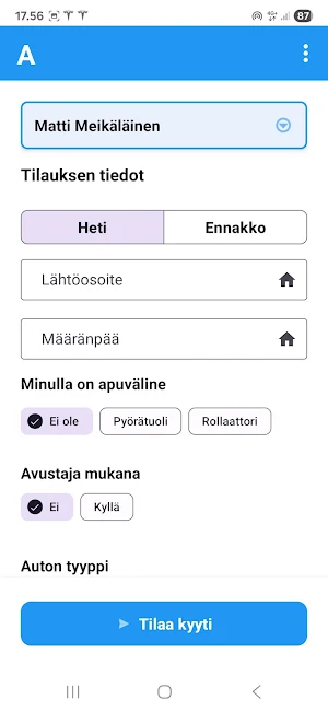Aino-Taksi Screenshot 1
