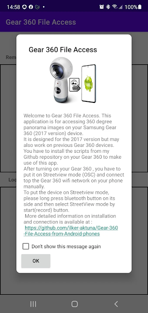 Gear 360 File Access Pro Screenshot 0
