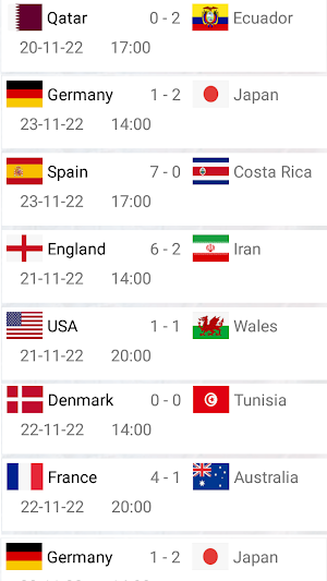 Calendrier coupe du monde Screenshot 3