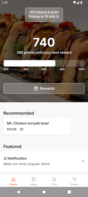 UFO Hibachi & Sushi Screenshot 0