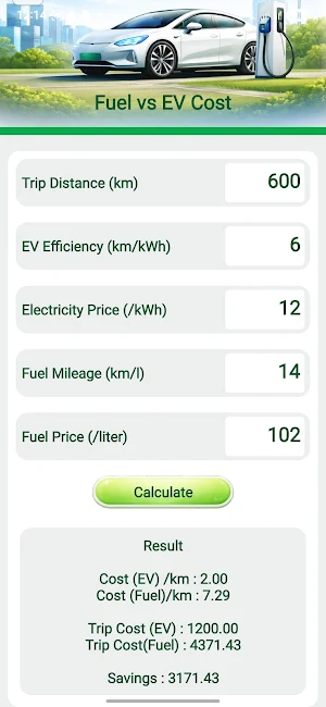 EV Calculator Screenshot 2