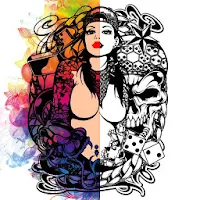 Tattoo Coloring Book Adults