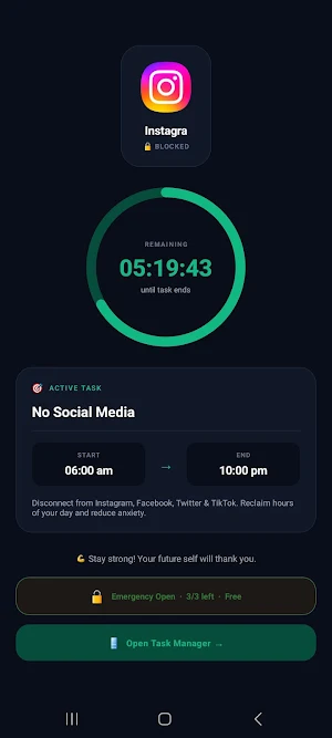 Restart21: Habit & App Blocker Screenshot 0