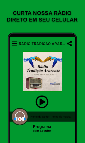 Rádio Tradição Ararense WEB Screenshot 0