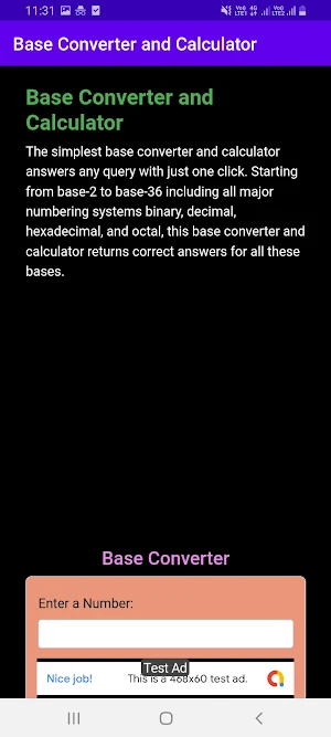 Base Converter (Calculator) Screenshot 0