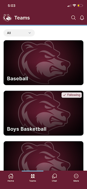H.P. Baldwin Athletics Screenshot 1