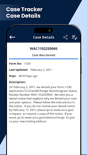 Case Status Tracker Screenshot 2