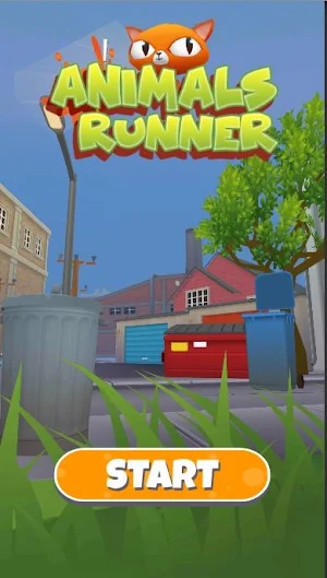 Animals Runner - Trash Cat Screenshot 0