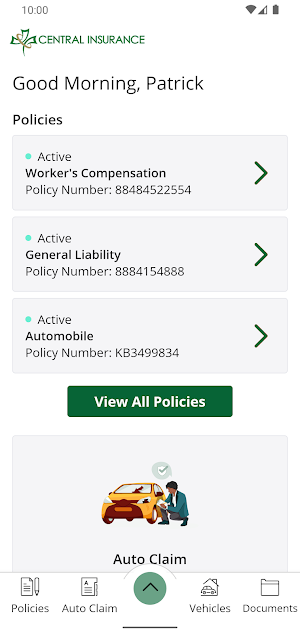 Central Insurance Screenshot 1