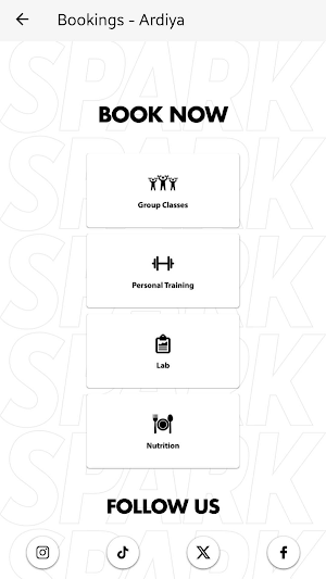 SPARK Athletic. Screenshot 3