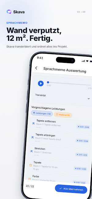 Skava: Handwerk per Sprache Screenshot 1