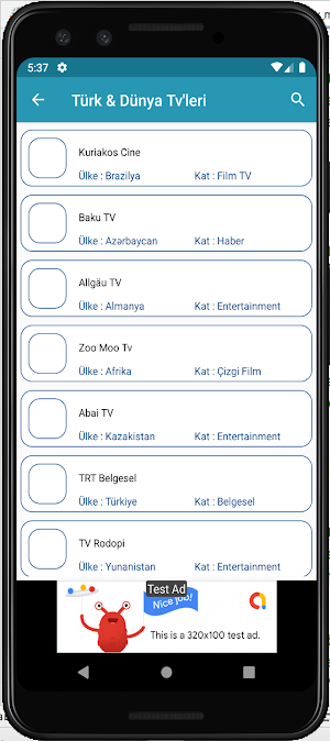 Canlı Türk Tv Dünya Tv Screenshot 2