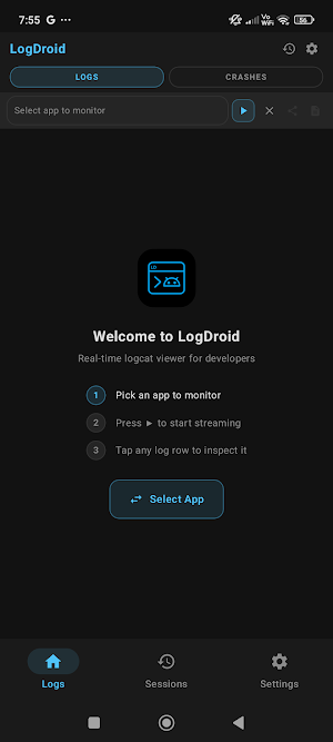 LogDroid: Logcat Debug Viewer Screenshot 0