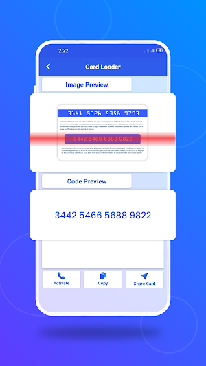 Recharge Mobile card scanner Screenshot 3