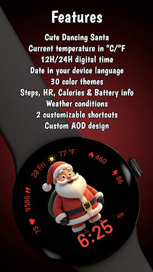 Dancing Santa - Animated WF Screenshot 2