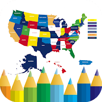 coloring map of united states