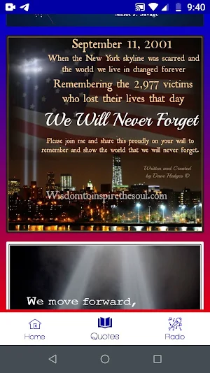 september 11 quotes 911 app Screenshot 2