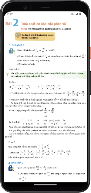 Toán Lớp6 - Tập hai Screenshot 1