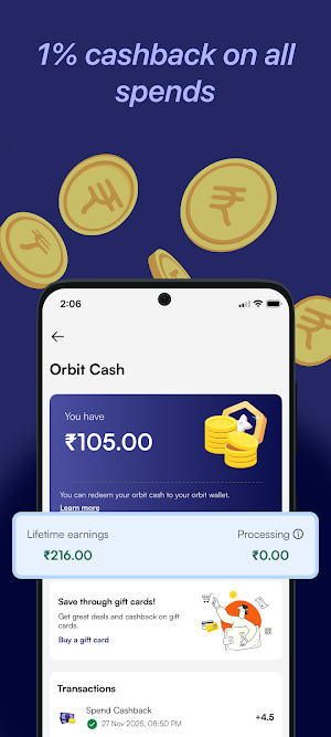 Orbit Wallet - NCMC cards Screenshot 3