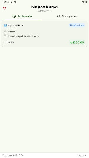 MAPOS Kurye Screenshot 1