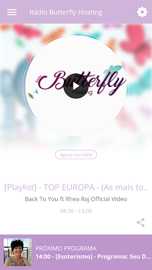 Rádio Butterfly Hosting Screenshot 0