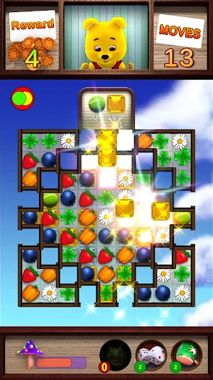 Winnie the bear Match 3. Screenshot 2