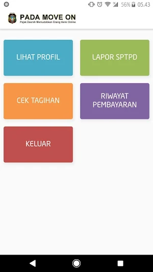 Padamoveon Kota Blitar (Aplikasi Pajak Daerah) Screenshot 1