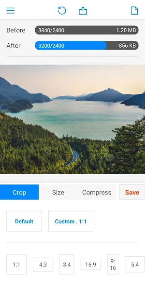 Photo Crop, Resize & Compress Screenshot 0