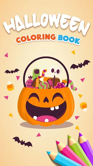 halloween coloring book pages Screenshot 0