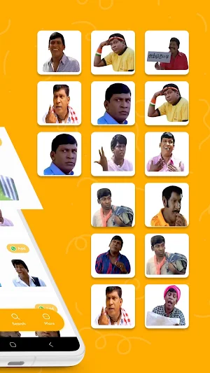 Vadivelu Stickers Screenshot 2