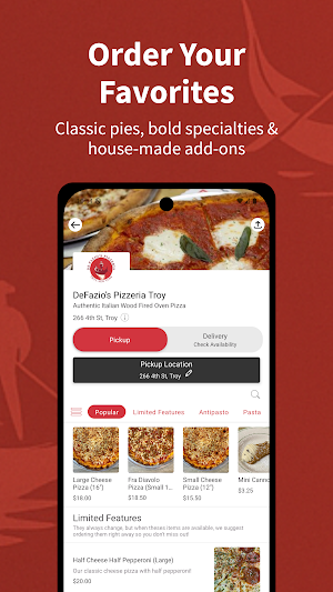 DeFazio's Pizzeria Screenshot 2